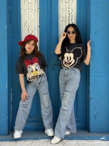 Girls Ripped Straight Leg Jeans