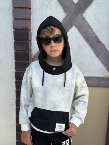 Colorblock Kangaroo Pocket Hoodie - Image 2