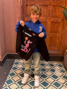 Pink Panther Leopard Graphic Print Hoodie - Image 3