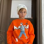 Boy Cartoon Print Sweatshirt