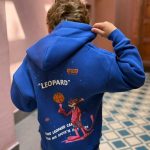 Pink Panther Leopard Graphic Print Hoodie