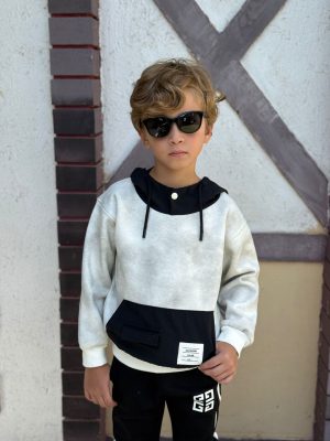 Colorblock Kangaroo Pocket Hoodie