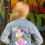 Cute Duck Print Denim Jacket