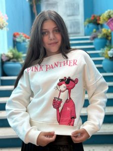 Pink Panther Print Sweatshirt - Image 2