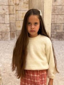 Crew Neck Fuzzy Sweater