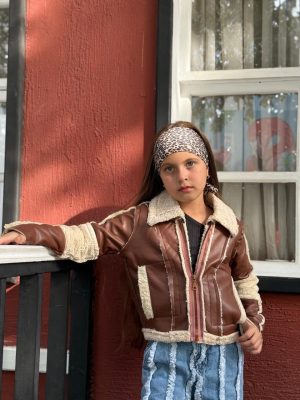 Fleece Lined Zip-Up Lapel Jacket