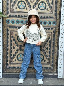 Rhinestone Mickey Pattern Sweatshirt - Image 4