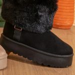 Faux Fur Lined Platform Uggs