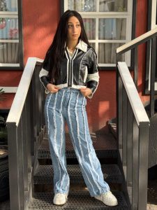 Fleece Lined Zip-Up Lapel Jacket - Image 4