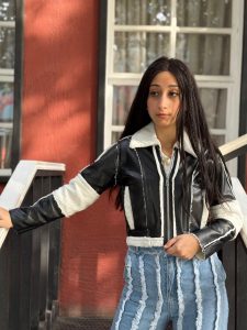 Fleece Lined Zip-Up Lapel Jacket - Image 2