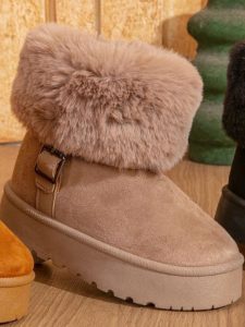 Faux Fur Lined Platform Uggs - Image 2
