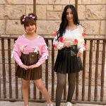 Solid Pleated Pu Leather Skirt With Belt Bag