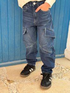 Flap Pocket Mom Fit Jeans - Image 3