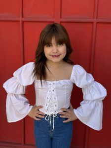 Lace-Up Front Puff Sleeve Top - Image 4