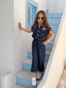 Denim 2pcs/Set Casual Collared Pocket Shirt And Straight Leg Pants - Image 3