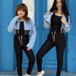 High Waist Front Zipper Design Skinny Leggings