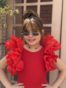 Ruffle Trim Scoop Neck Butterfly Sleeve Peplum Blouse - Image 5