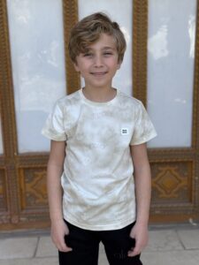 Tie Die 3d Smile Short Sleeve Crew Neck T-Shirt