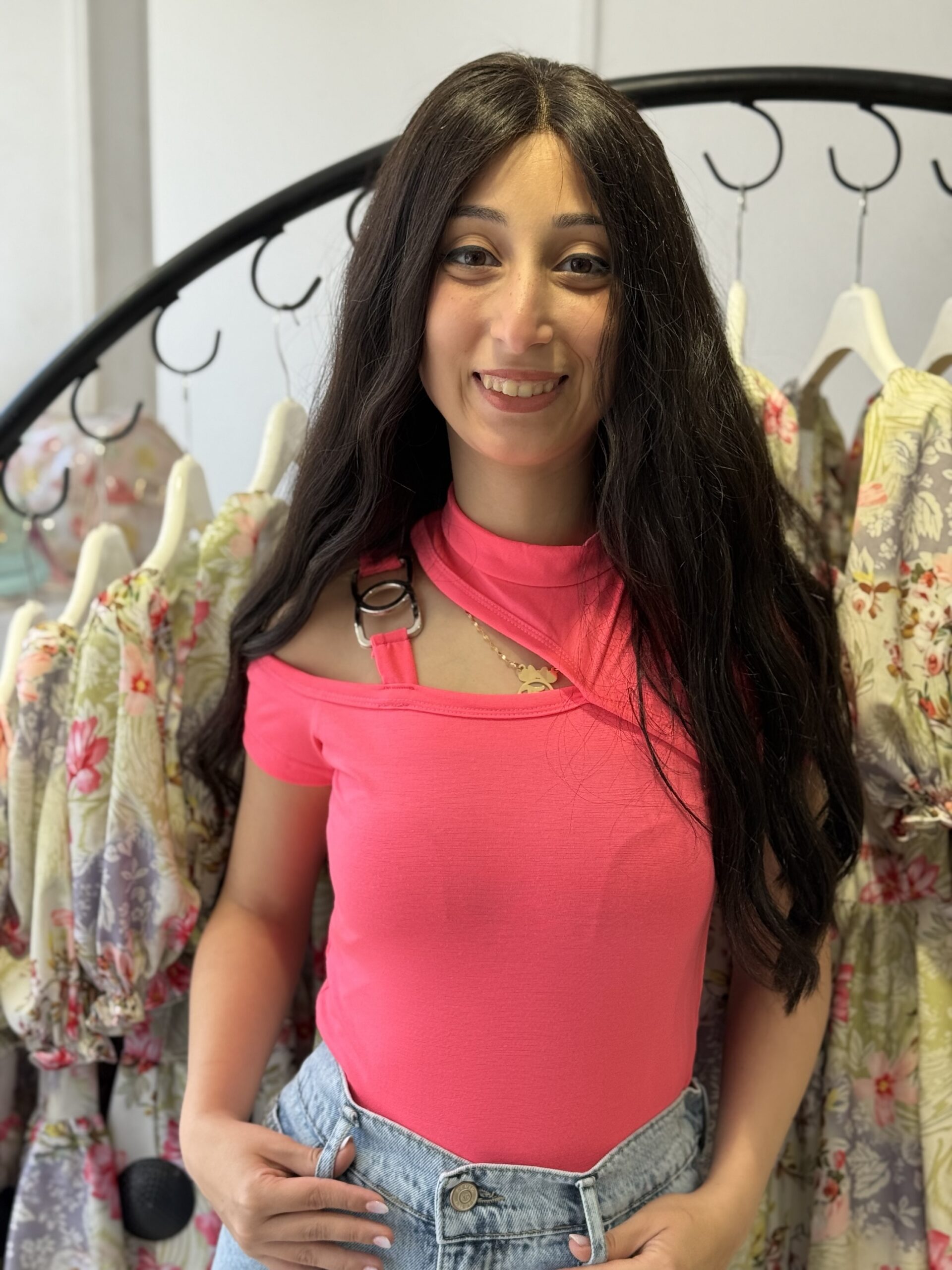 img_0887-2 توب نص كم بفاتحه كتف توكه اكسسوار - الصورة 1