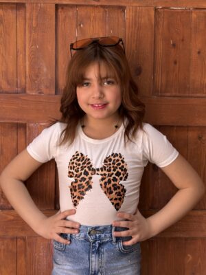 Tiger Bow Print T-Shirt