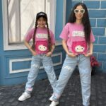 3D Letters Decor Mom Fit Jeans Pants