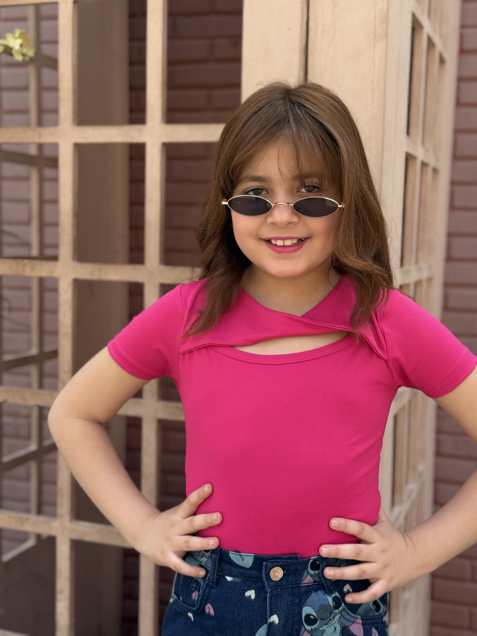 img_3178 Twist Front Cut Out Keyhole Neck Blouse - Image 1