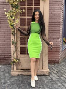 Vintage Cropped Long Sleeve Top & Sleeveless Dress Set - Image 4