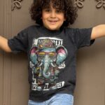 Elephant Print T-shirt For Boys
