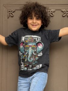 تيشيرت محجر طابعه فيل