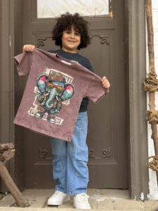 تيشيرت محجر طابعه فيل - الصورة 2