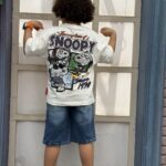 Snoopy Print T-shirt For Boys