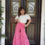 Solid Color Off-Shoulder Ruffle Gathered Blouse & Flare Leg Pants Set