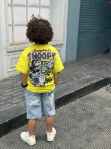 Snoopy Print T-shirt For Boys - Image 4
