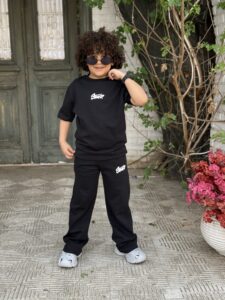 Fashion Casual Plain T-shirt & Sweatpants Set