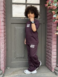 Miu Miu Print Short Sleeve T-shirt & Shorts Set - Image 3