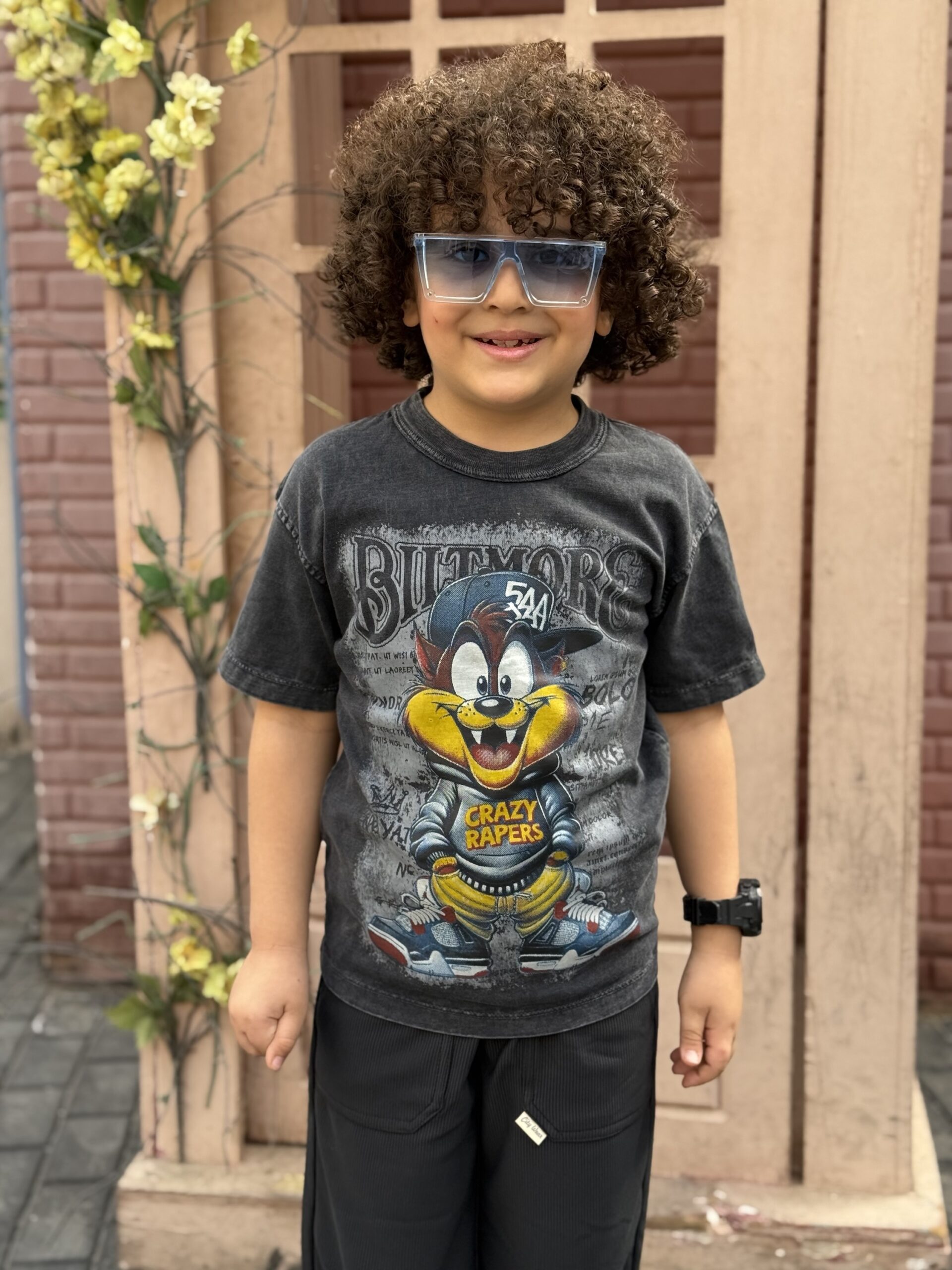 img_9937 Fox Print T-shirt For Boys - Image 1