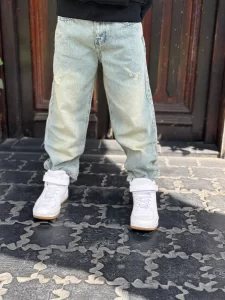 بنطلون جينز رجل واسعه فاشون - الصورة 3